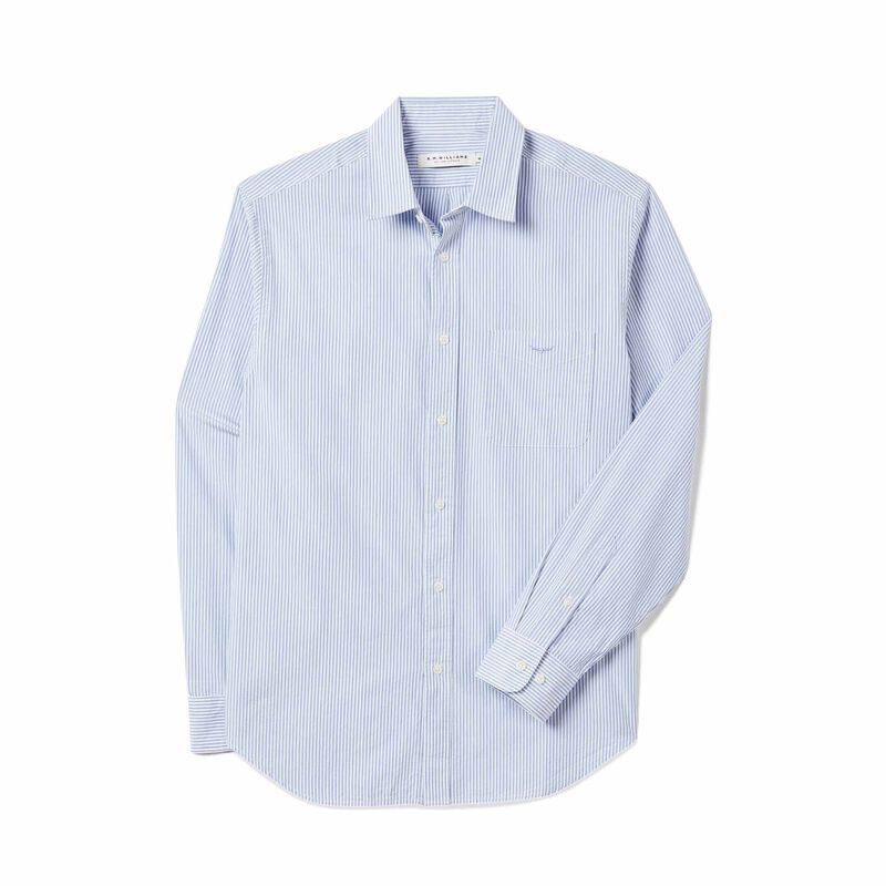 R.M. Williams Regular Poplin Stripe Shirt image number 2